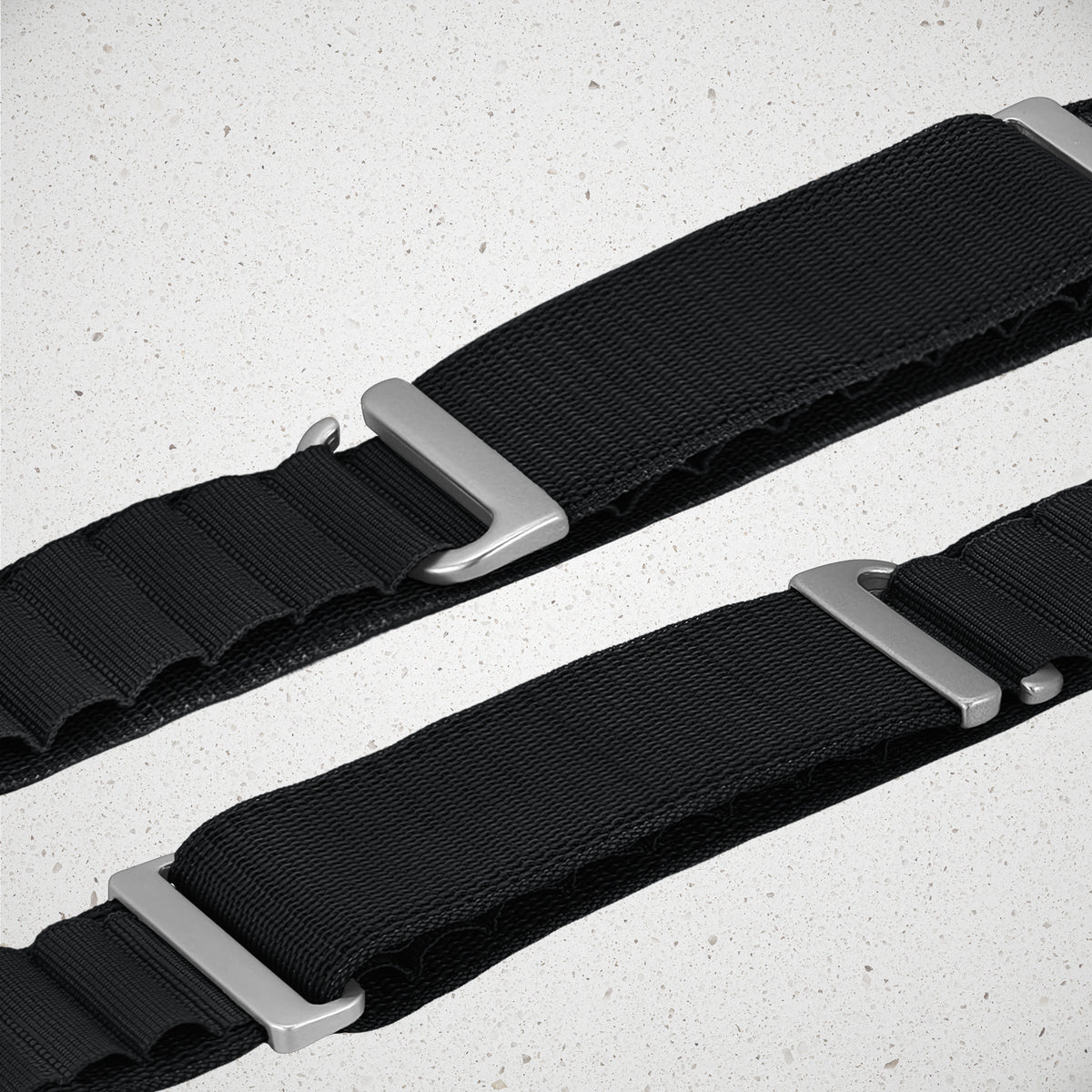 Mobilize Nylon Watch Band - Alpine - Titanium Connector - For Apple 38/40/41Mm - Black