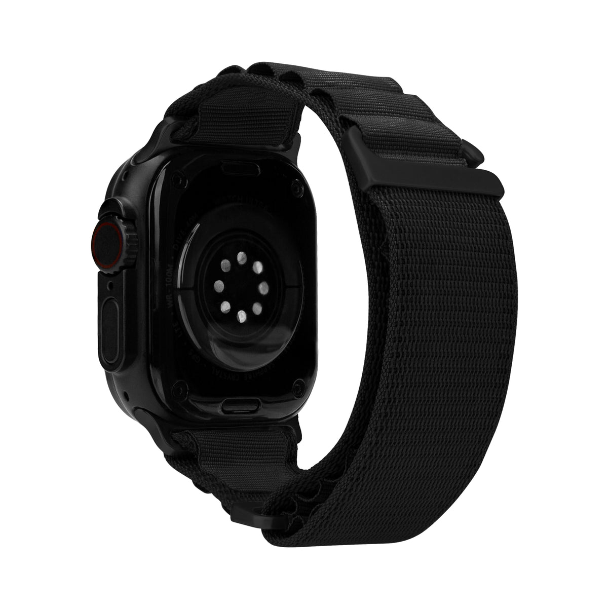 Mobilize Nylon Watch Band - Alpine - Black Connector - For Apple 38/40/41Mm - Black