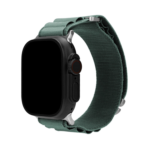 Mobilize Nylon Watch Band - Alpine - Titanium Connector - For Apple 38/40/41Mm - Green