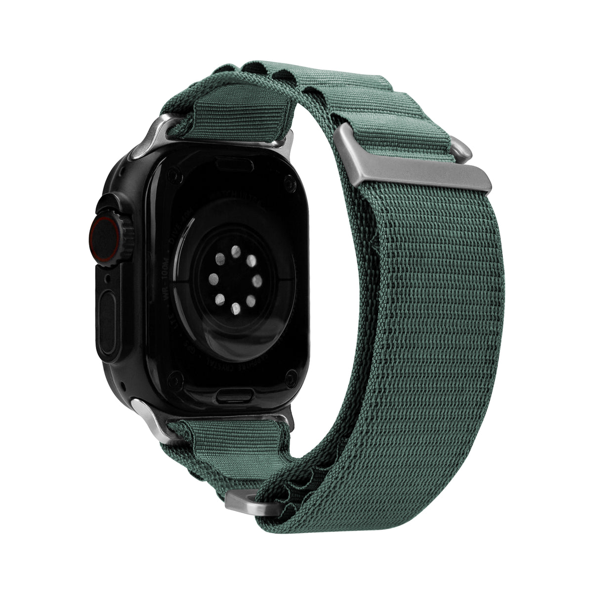 Mobilize Nylon Watch Band - Alpine - Titanium Connector - For Apple 42/44/45/49Mm - Green