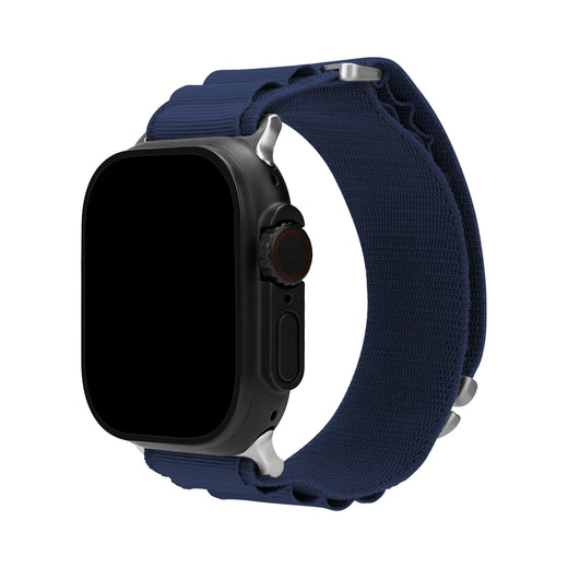 Mobilize Nylon Watch Band - Alpine - Titanium Connector - For Apple 38/40/41Mm - Blue