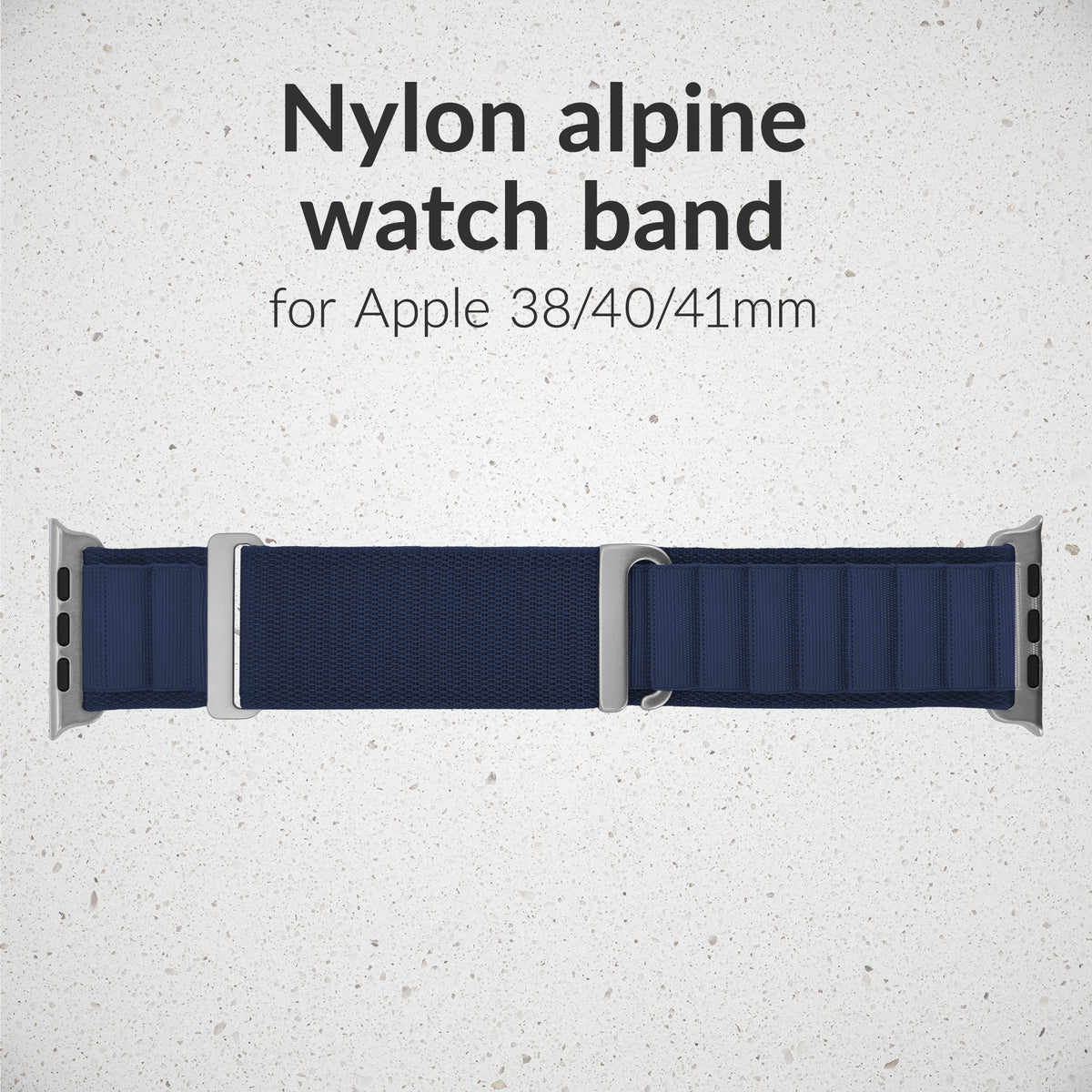Mobilize Nylon Watch Band - Alpine - Titanium Connector - For Apple 38/40/41Mm - Blue