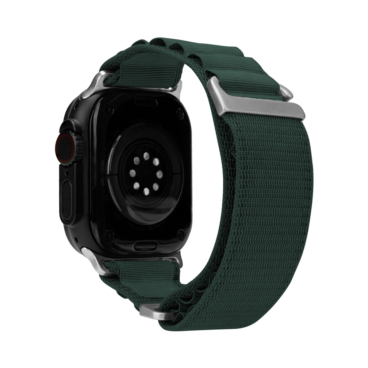 Mobilize Nylon Watch Band - Alpine - Titanium Connector - For Apple 42/44/45/49Mm - Dark Green