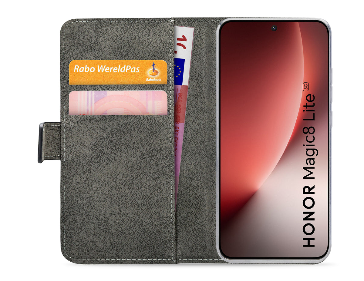 Mobilize Classic Gelly Wallet Book Case Honor Magic8 Lite Black