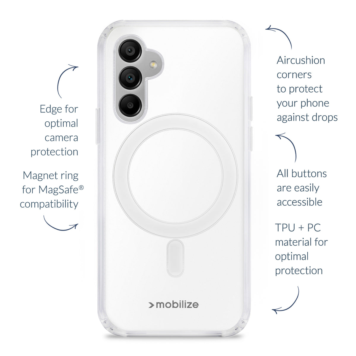 Mobilize Magsafe Compatible Naked Protection Case Google Pixel 10A Clear