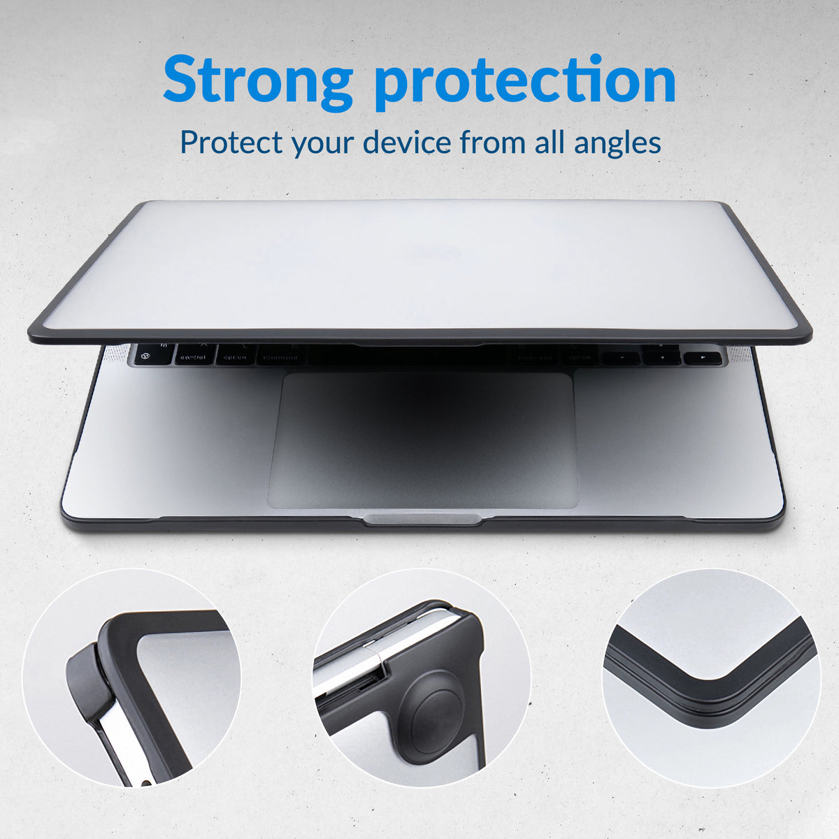 Mobilize Protection Cover For Apple Macbook Neo 13Inch (2026) Transparent Black