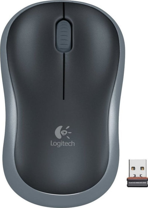 Logitech M185 | Draadloze Muis | Links- en Rechtshandig | RF | 1000 DPI | Zwart/Grijs