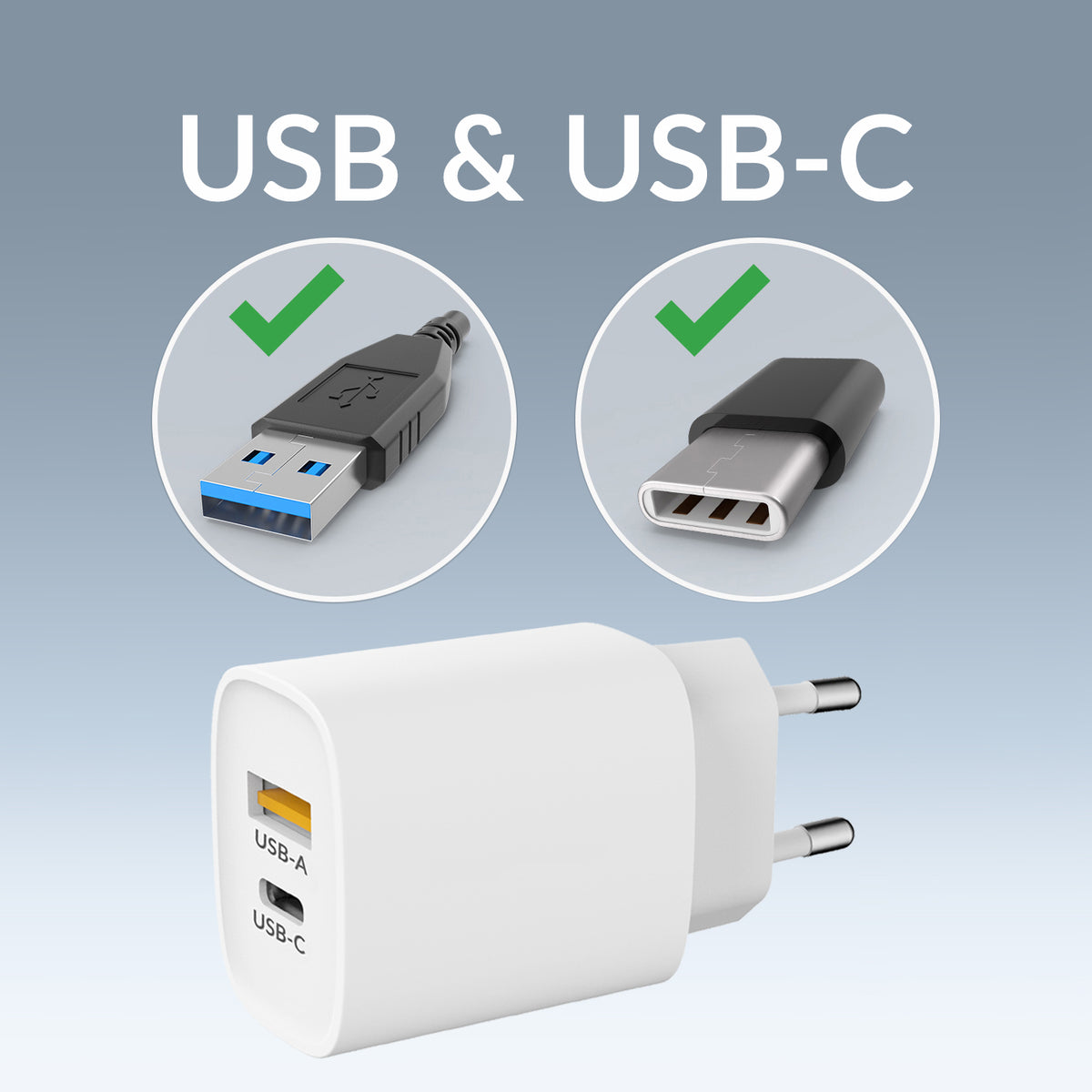 Mobilize Bulk Mobilize Wall Charger Usb-C + Usb 20W White (Bulk)