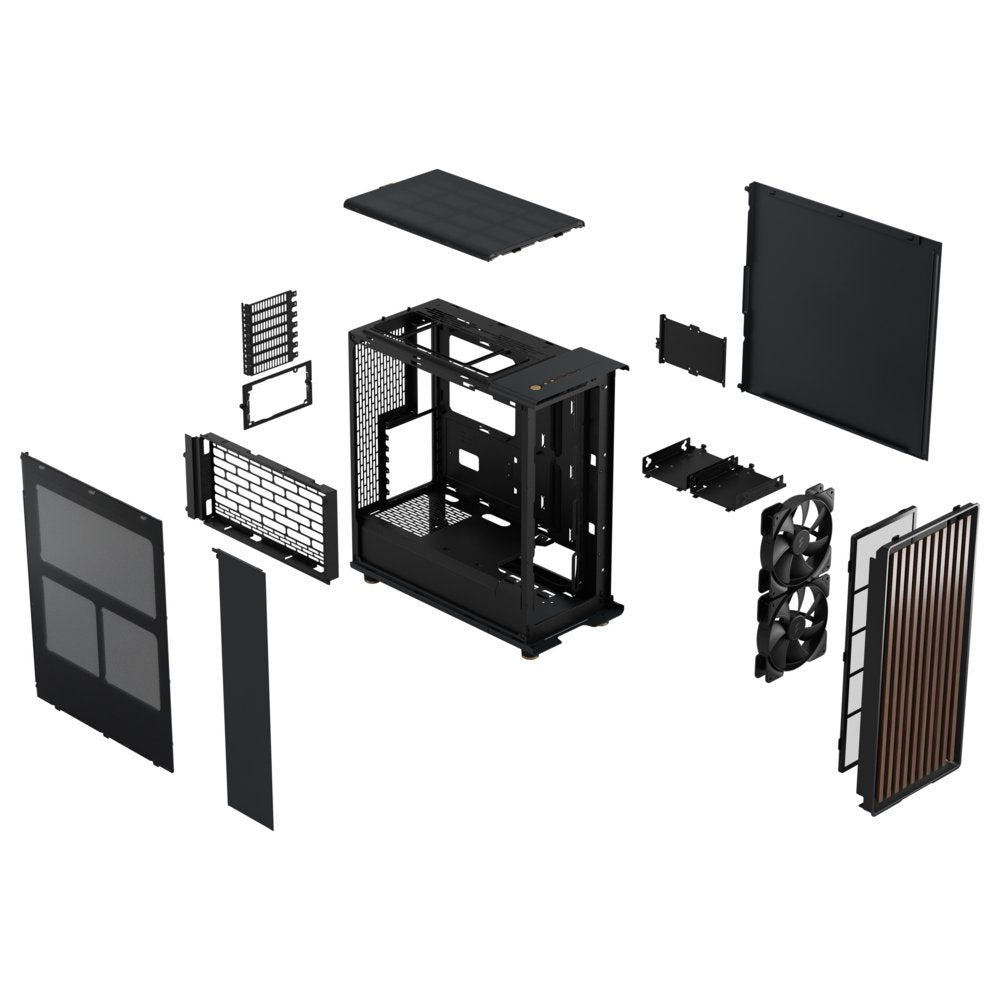 Fractal Design North Clear | Midi Tower Behuizing | Zwart (Charcoal)