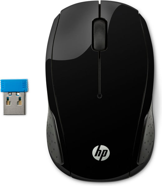 HP 200 | Draadloze Muis | Links- en Rechtshandig | RF | 1000 DPI | Zwart - Essentify