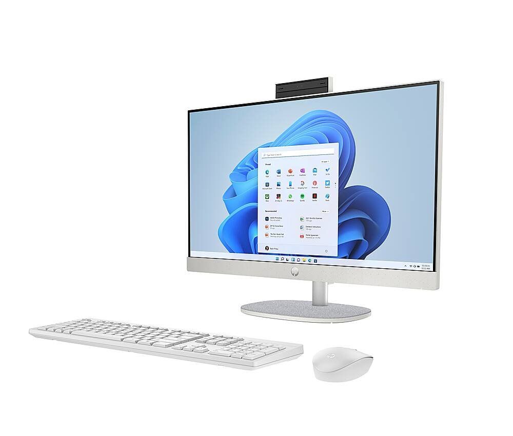 HP All-in-One 24-cr0037ny | 23,8" Full HD IPS | AMD Ryzen 5 7520U | 8GB LPDDR5 | 512GB SSD | Windows 11 Professional | Inclusief Toetsenbord en Muis