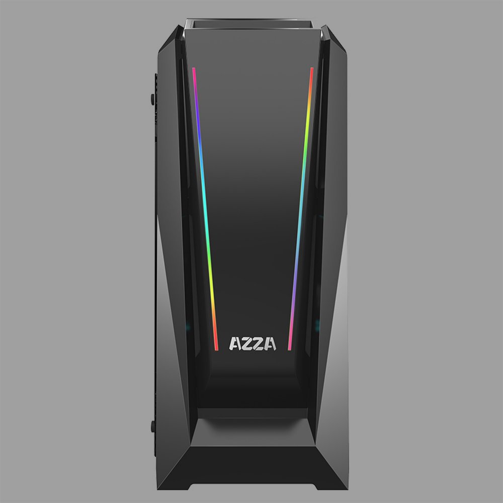 Azza Chroma 410A RGB | Midi Tower Case | Zwart