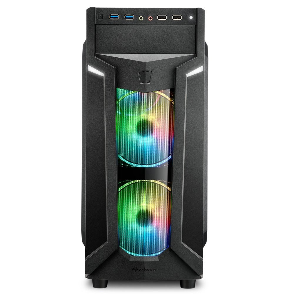 Sharkoon VG6-W RGB | Midi Tower Case | Zwart
