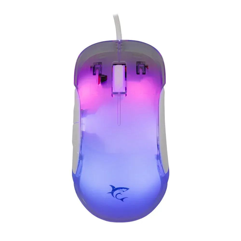 White Shark Mordred-W | Gaming Muis | 825 Chipset | RGB Verlichting | 12.800 DPI | Wit - Essentify
