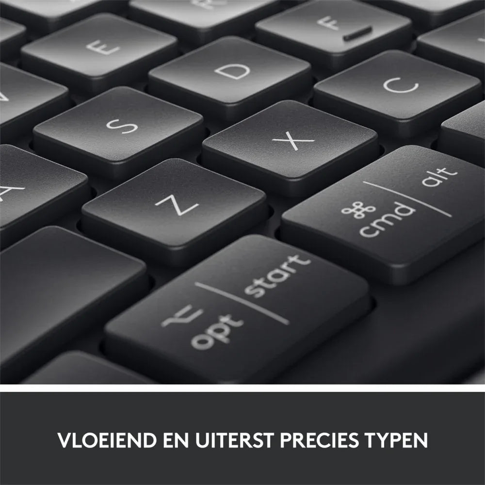 Logitech K860 Ergo | Draadloos Bluetooth Toetsenbord met Receiver | QWERTY - Essentify