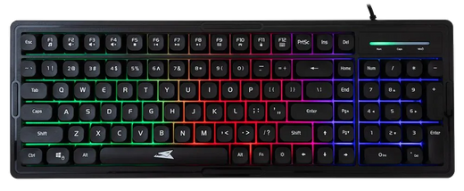 Baracuda ORCA RGB | Bekabeld Gaming Toetsenbord inclusief Muis | QWERTY | Zwart - Essentify