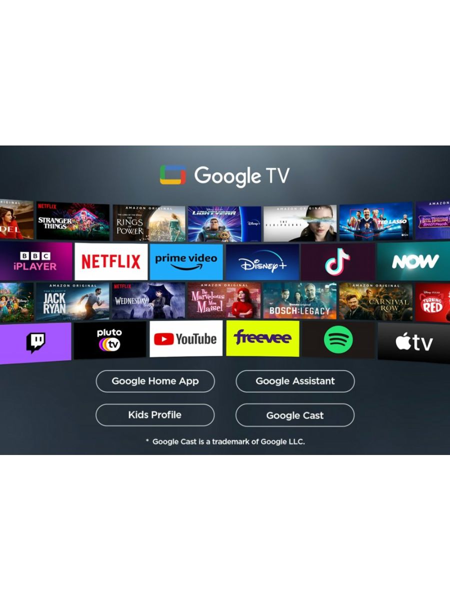 TCL 43V6C | 43" 4K Ultra HD DLED Smart TV | Google TV | Dolby Vision | 60Hz | HDMI 2.1