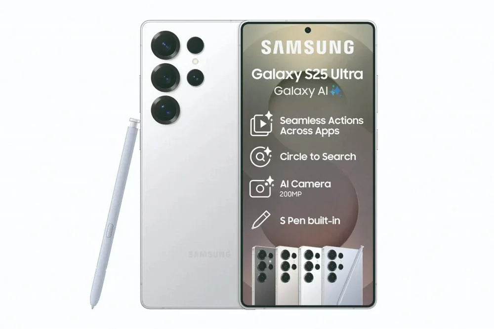 Samsung Galaxy S25 Ultra 5G - 512GB - Titanium White Silver - Essentify