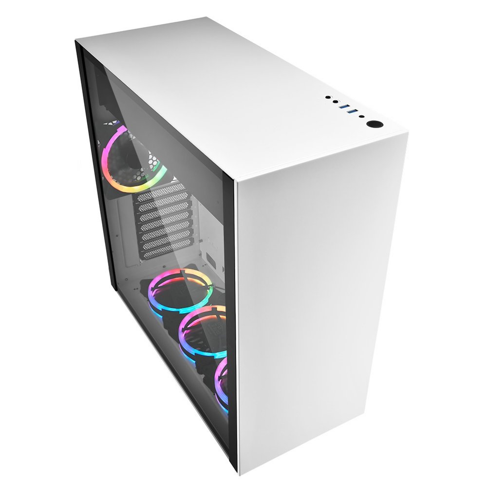 Sharkoon Pure Steel RGB | Midi Tower Behuizing | Wit
