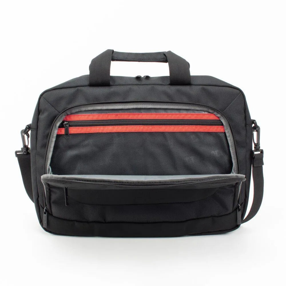 ACT Suburb 15.6" Laptop Schoudertas | Gemaakt van Gerecycled Plastic | Zwart
