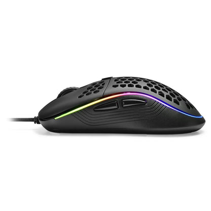 Sharkoon Light² S | Bekabelde Gaming Muis | Links- en Rechtshandig | USB-A | 6200 DPI | Zwart