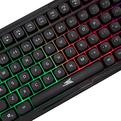 Baracuda ORCA RGB | Bekabeld Gaming Toetsenbord inclusief Muis | QWERTY | Zwart - Essentify