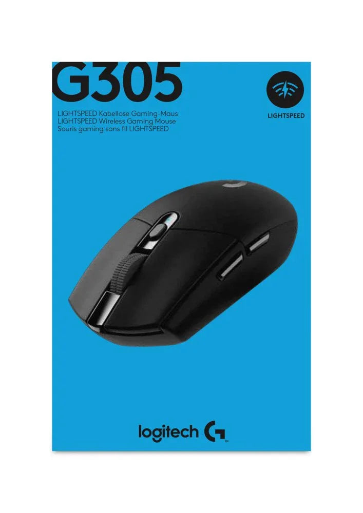 Logitech G305 Lightspeed | Gaming Muis | Rechtshandig | RF | 12000 DPI | Zwart - Essentify