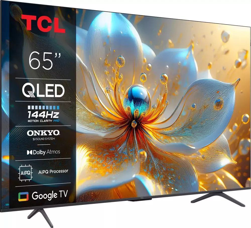 TCL 65T8C | 65" 4K Ultra HD QLED Smart TV | 120Hz | Google TV + Wifi | Dolby Vision | HDMI 2.1 (2025)