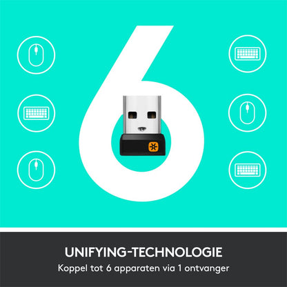 Logitech Marathon M705 | Draadloze Muis | Rechtshandig | RF | 1000 DPI | Zwart