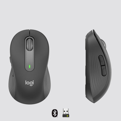 Logitech Signature M650 for Business | Draadloze Muis | Rechtshandig | RF + Bluetooth | 4000 DPI | Grafiet