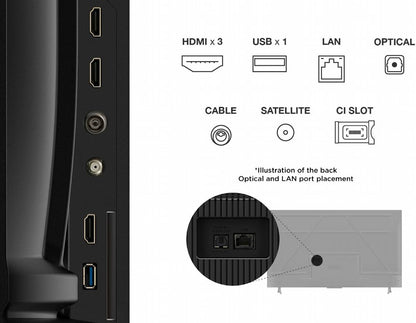 TCL 65V6C | 65" 4K Ultra HD DLED Smart TV | Google TV | Dolby Vision | 60Hz (2025)