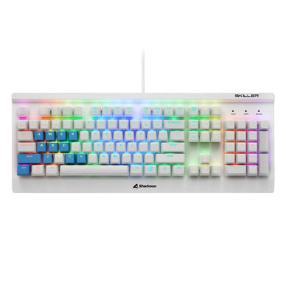 Sharkoon Skiller SGK3 RGB | Bedraad Gaming Toetsenbord | QWERTY | Wit - Essentify