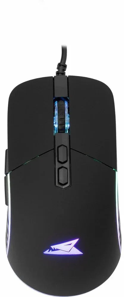 Baracuda NAUTILUS RGB | Bekabelde Gaming Muis | Rechtshandig | USB-A | 12800 DPI | Zwart - Essentify