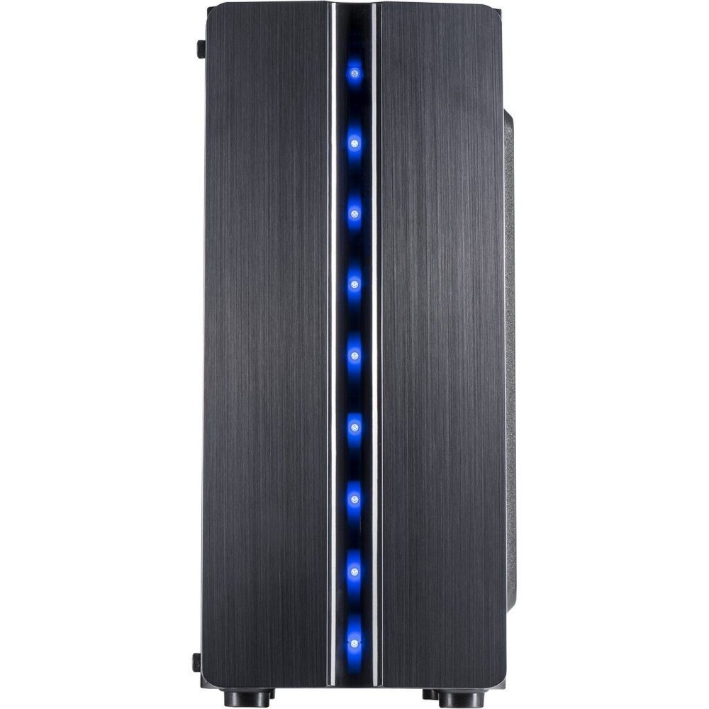 Inter-Tech Thunder Blue Light | Midi Tower Case | Zwart