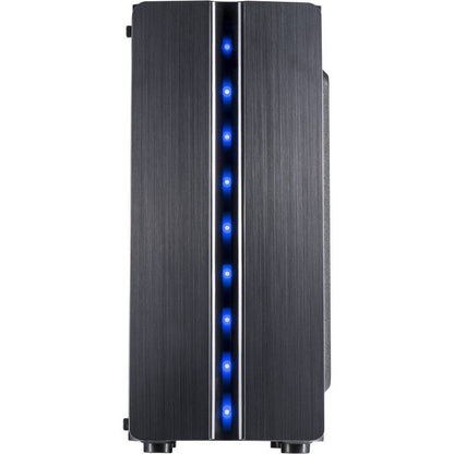 Inter-Tech Thunder Blue Light | Midi Tower Case | Zwart