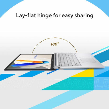 ASUS Vivobook 17 X1704VA | 17.3'' Full HD IPS | Intel Core 5 120U | 16GB RAM | 512B SSD | W11 Home | Quiet Blue