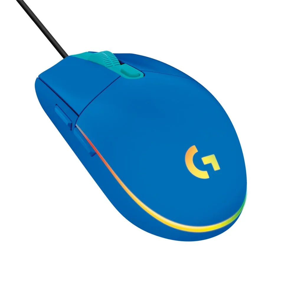 Logitech G203 | Gaming Muis | Rechts­handig | USB-A | 8.000 DPI | Blauw - Essentify