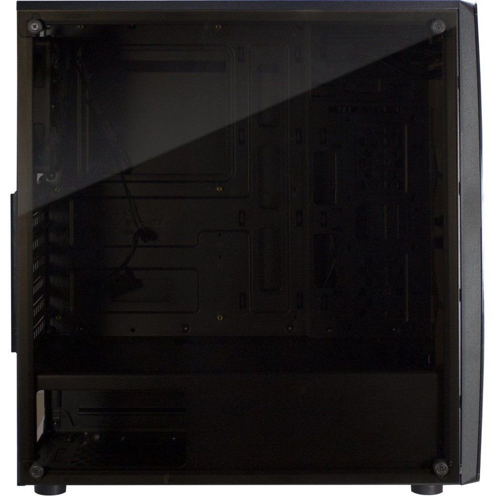 Inter-Tech Thunder Blue Light | Midi Tower Case | Zwart | RENEWED