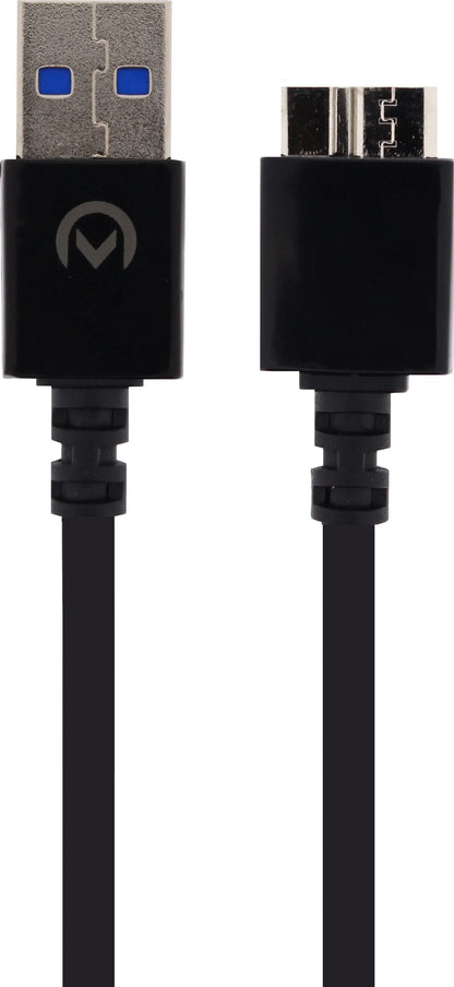Mobilize Cable Usb To Micro Usb 3.0 1M. Black - Essentify