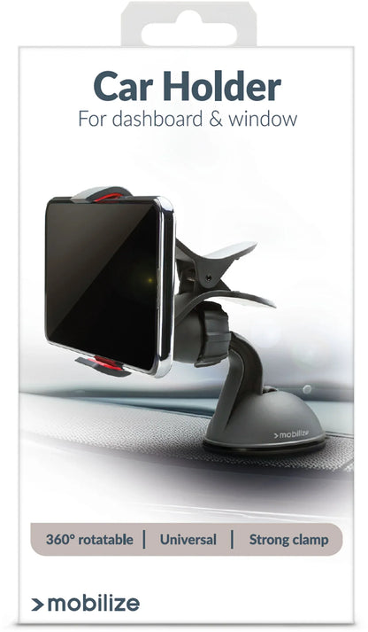 Mobilize Universal Car Holder Window Dashboard Black - Essentify
