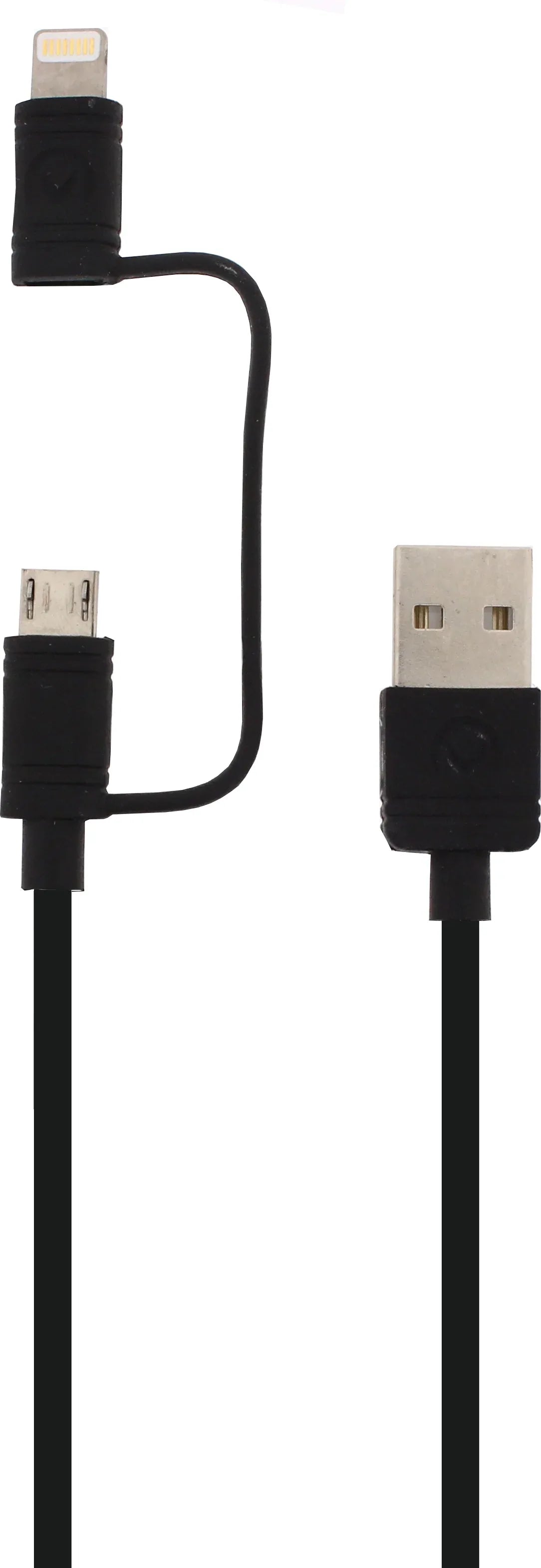 Mobilize 2In1 Cable Usb To Apple Mfi Lightning Or Micro Usb 1.5M. Black - Essentify