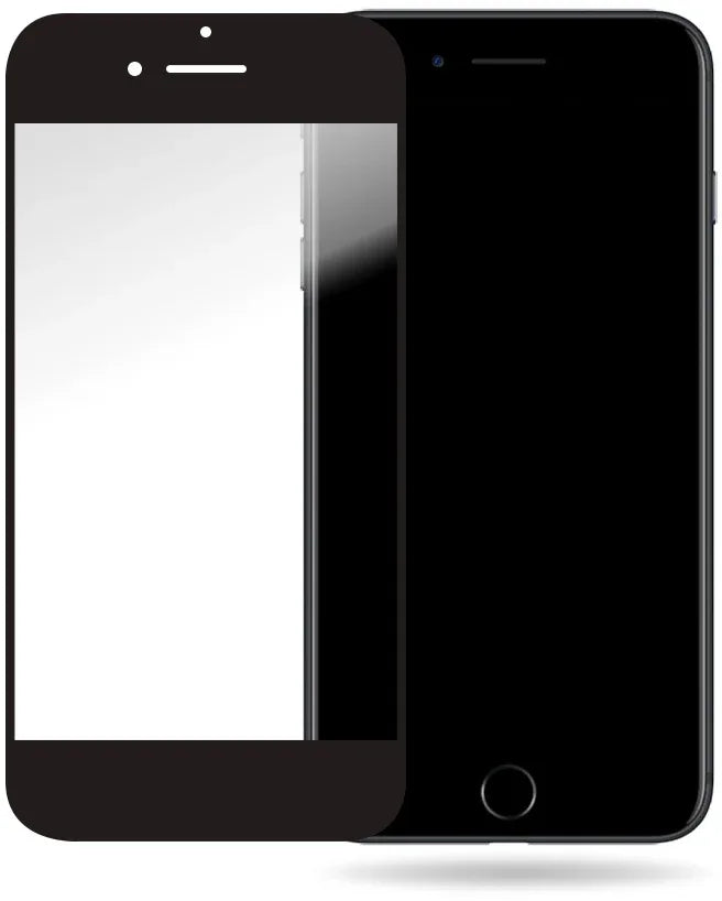 Mobilize Glass Screen Protector - Black Frame - Apple Iphone 6/6S - Essentify
