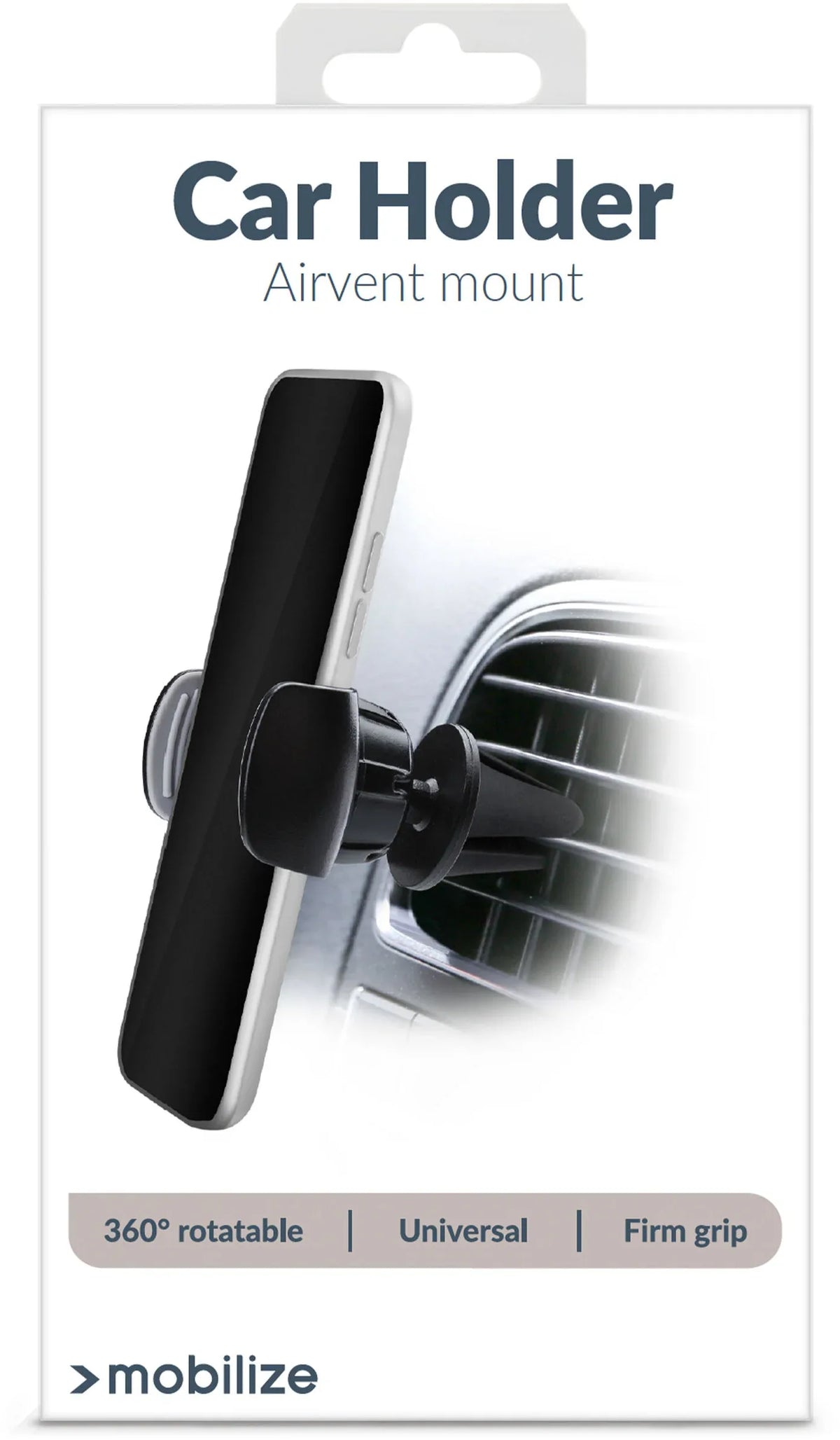 Mobilize Universal Car Holder Air Vent Black - Essentify