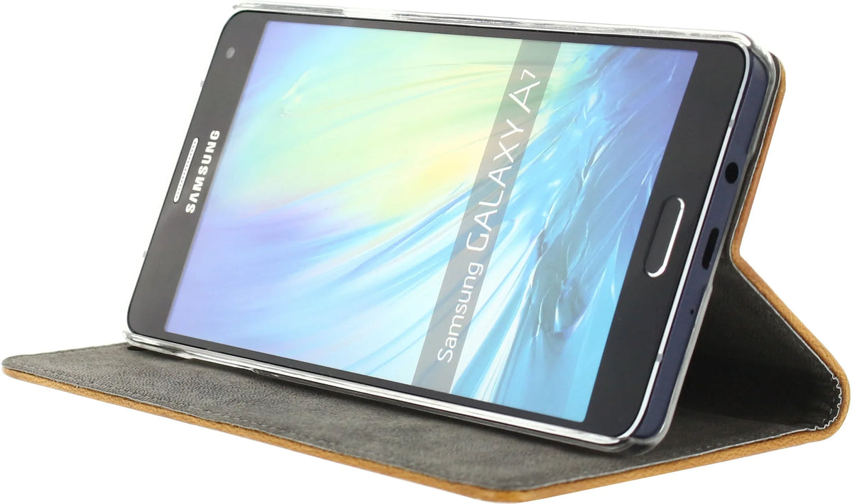 Mobilize Premium Magnet Book Case Samsung Galaxy A7 Brown - Essentify