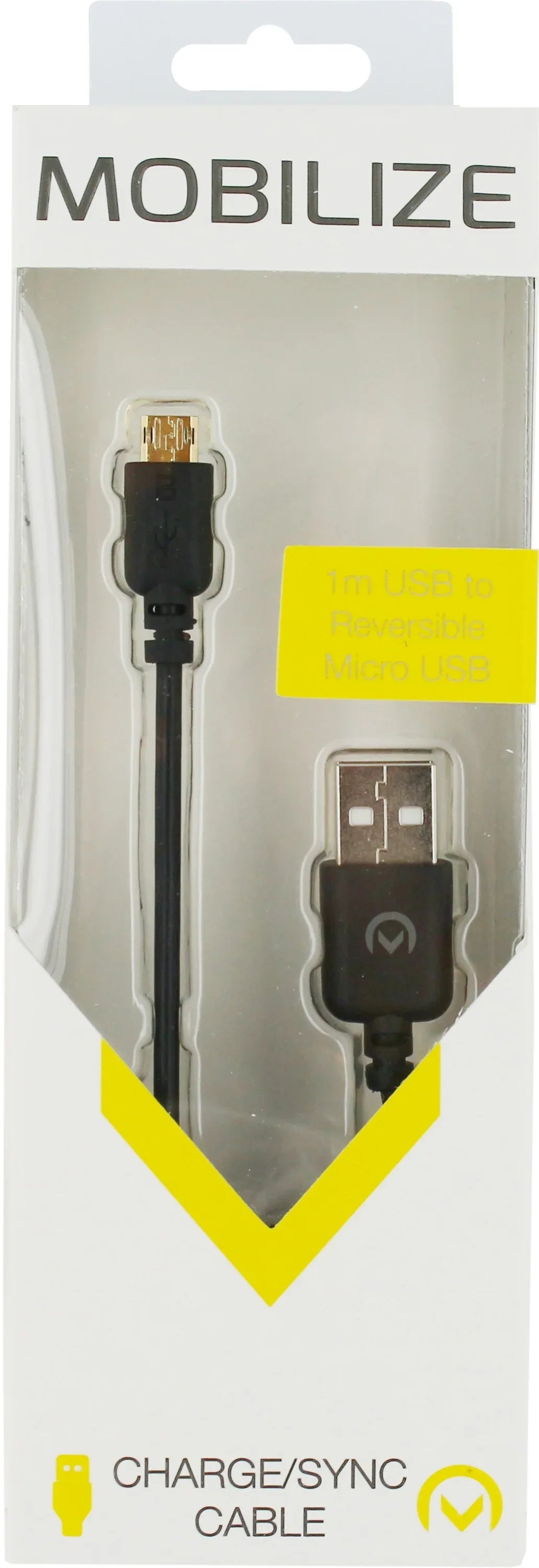 Mobilize Cable Usb To Micro Usb 1M. 12W Black - Essentify