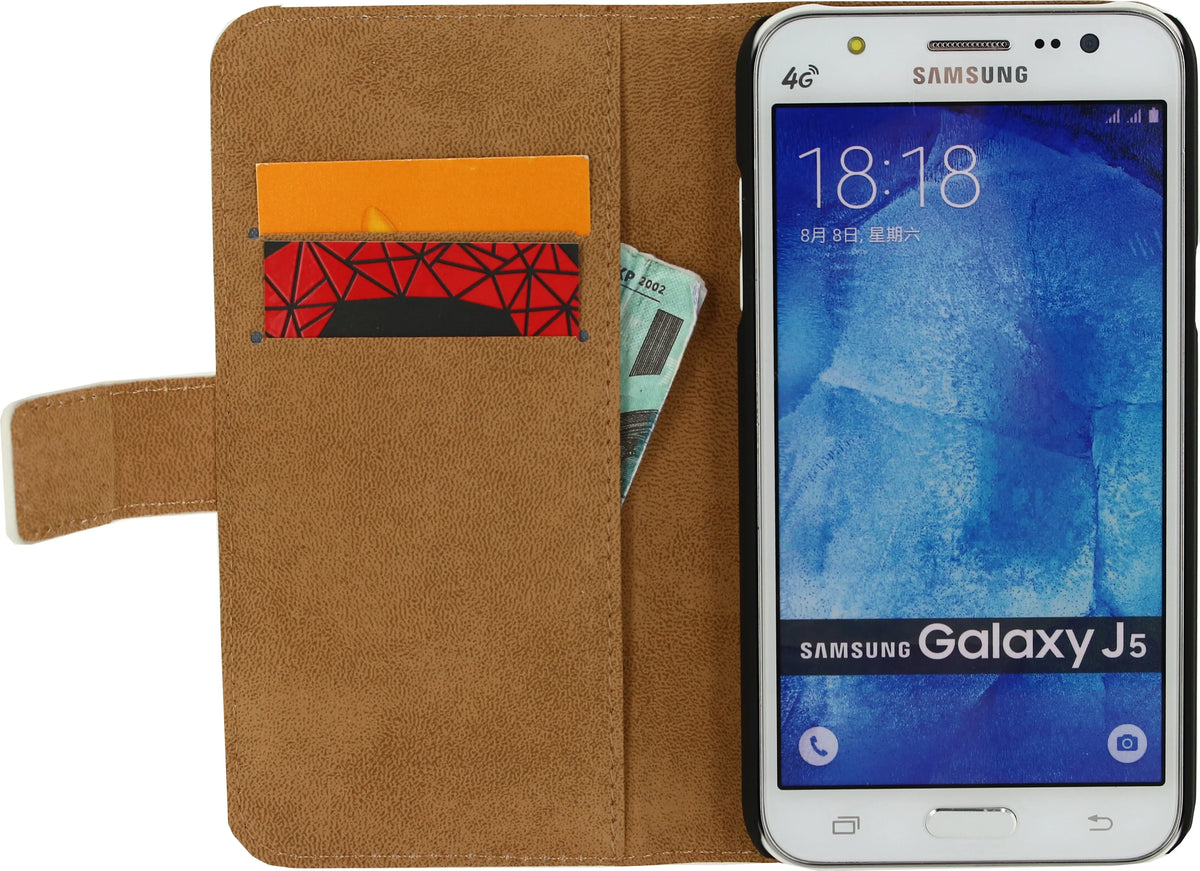 Mobilize Classic Wallet Book Case Samsung Galaxy J5 White - Essentify