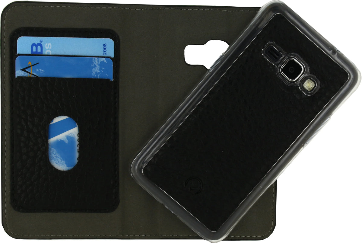 Mobilize Detachable Wallet Book Case Samsung Galaxy J1 2016 Black - Essentify