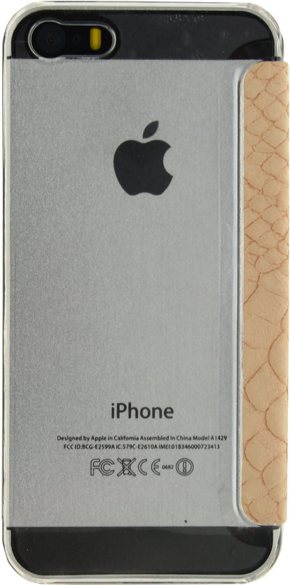 Mobilize Slim Gelly Booklet Apple Iphone 5/5S/Se Soft Snake Creamy Rose - Essentify