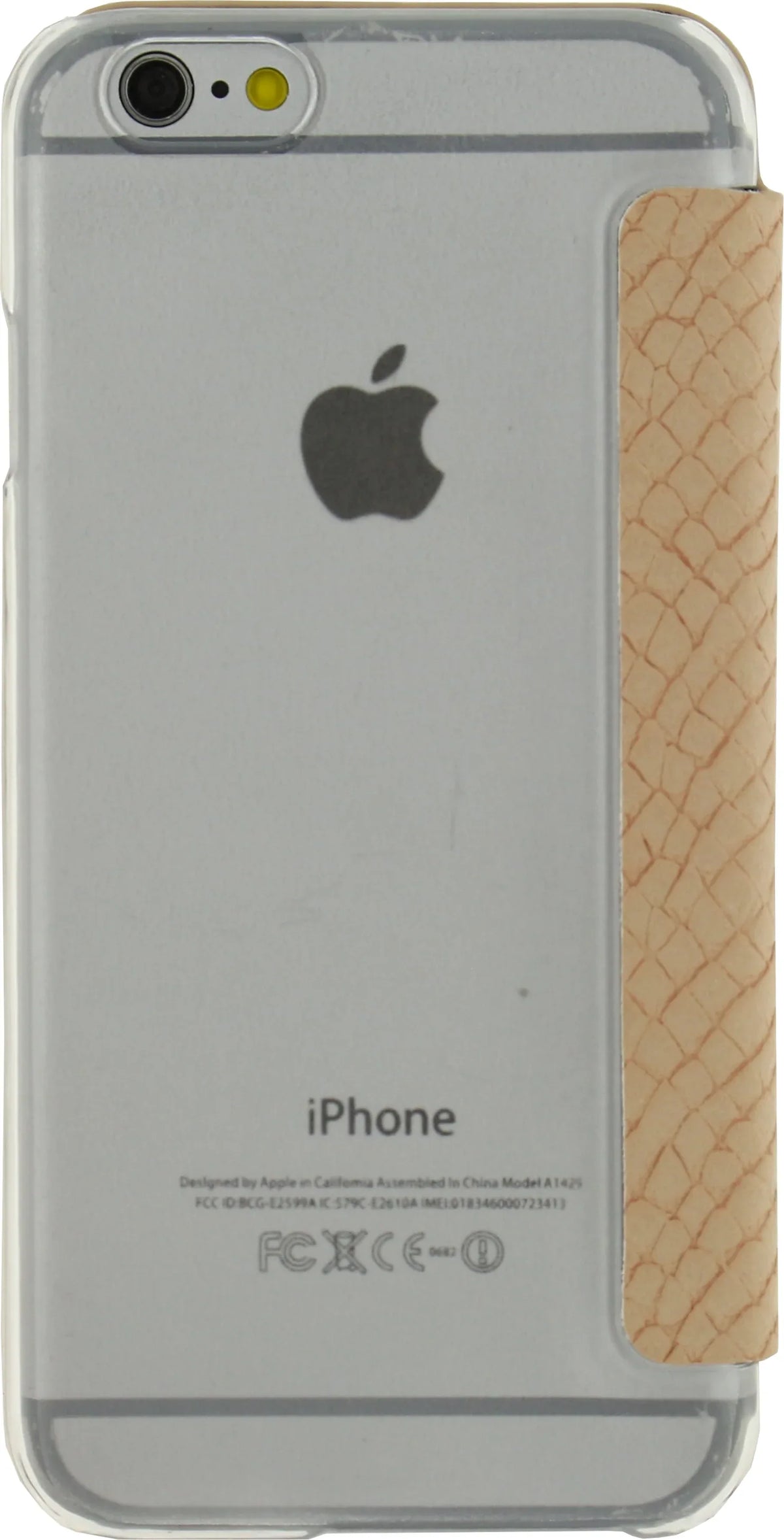Mobilize Slim Gelly Booklet Apple Iphone 6/6S Soft Snake Creamy Rose - Essentify