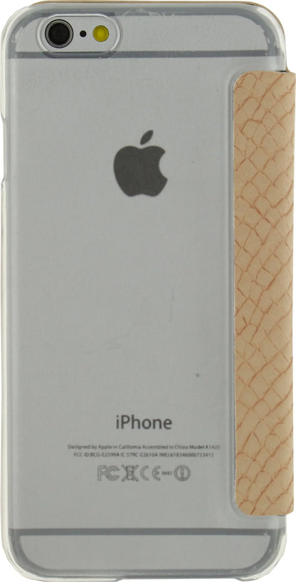 Mobilize Slim Gelly Booklet Apple Iphone 6/6S Soft Snake Creamy Rose - Essentify